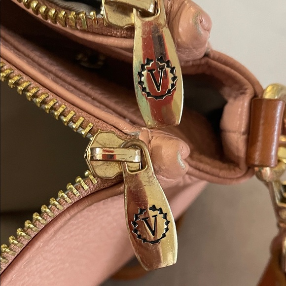 Valentina Blush Pink Leather Shoulder Bag - Picture 7 of 10